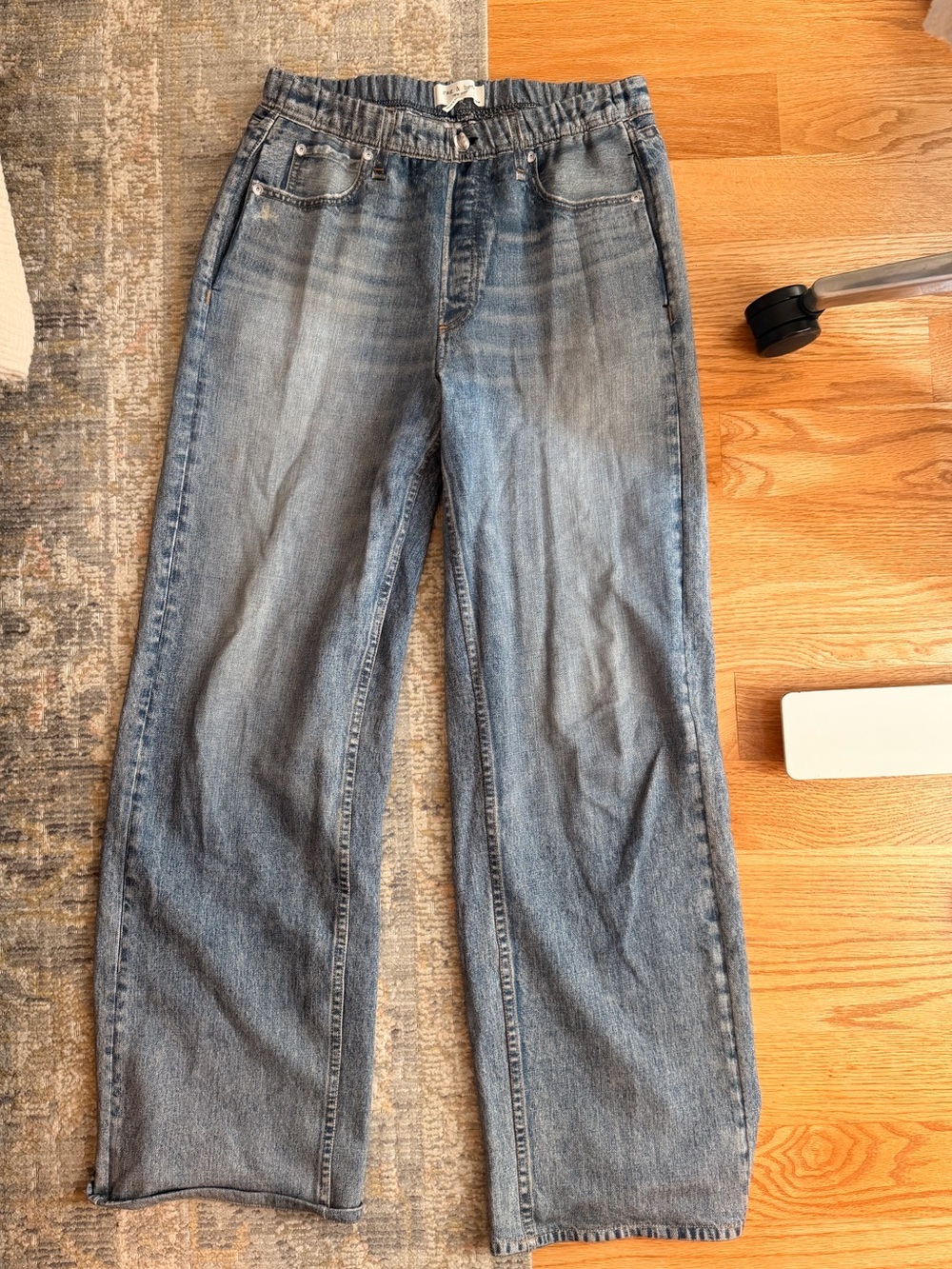 rag & bone Miramar Wide Leg Sweatpant Jeans M